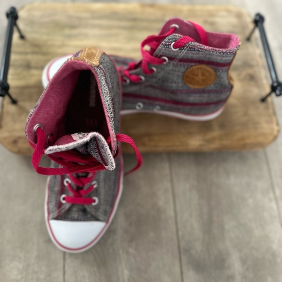 Converse Chuck Taylor Hi Berry Pink High-Top Fabric Basketball Shoe size 5.5 - Picture 16 of 16